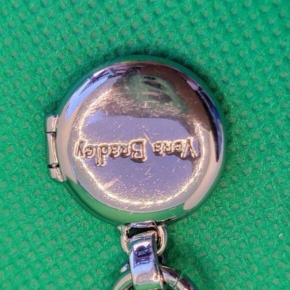 Vera Bradley silver tone charm Bracelet With Locket. - Picture 6 of 9